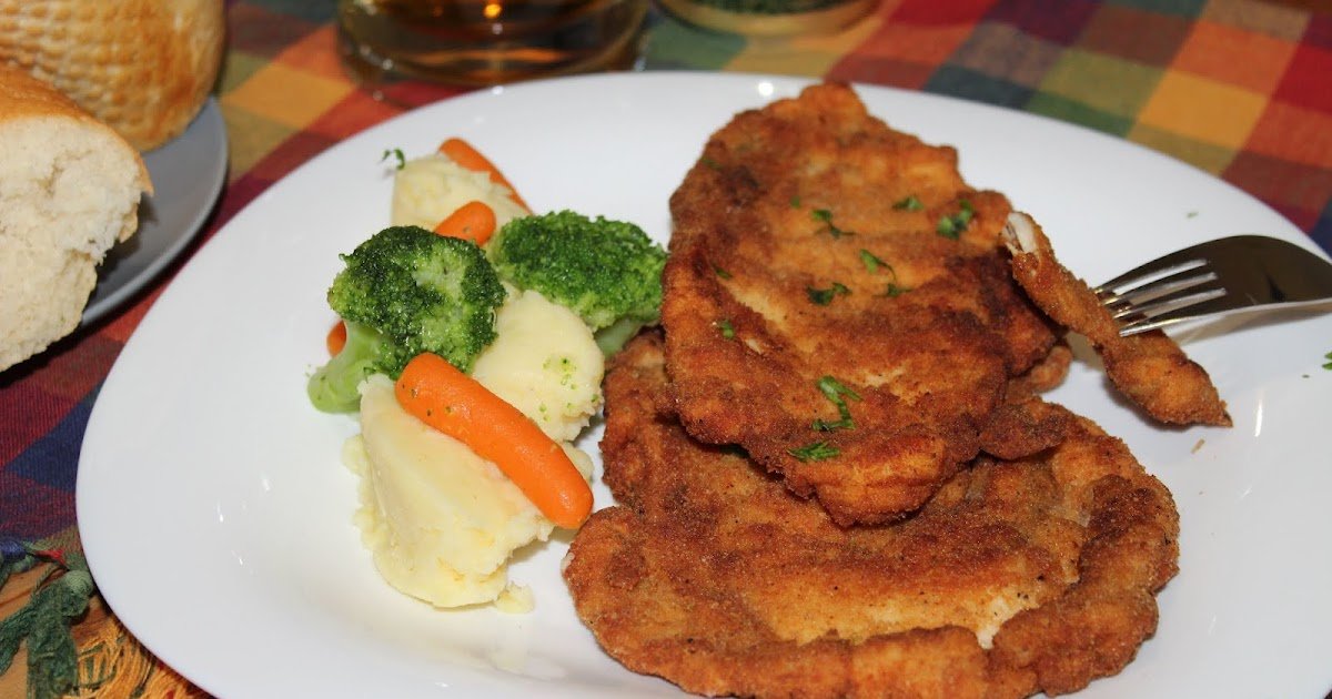 Schnitzels de frango crocantes, rápidos e deliciosos