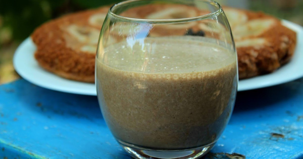 Smoothie energético com frutas de outono
