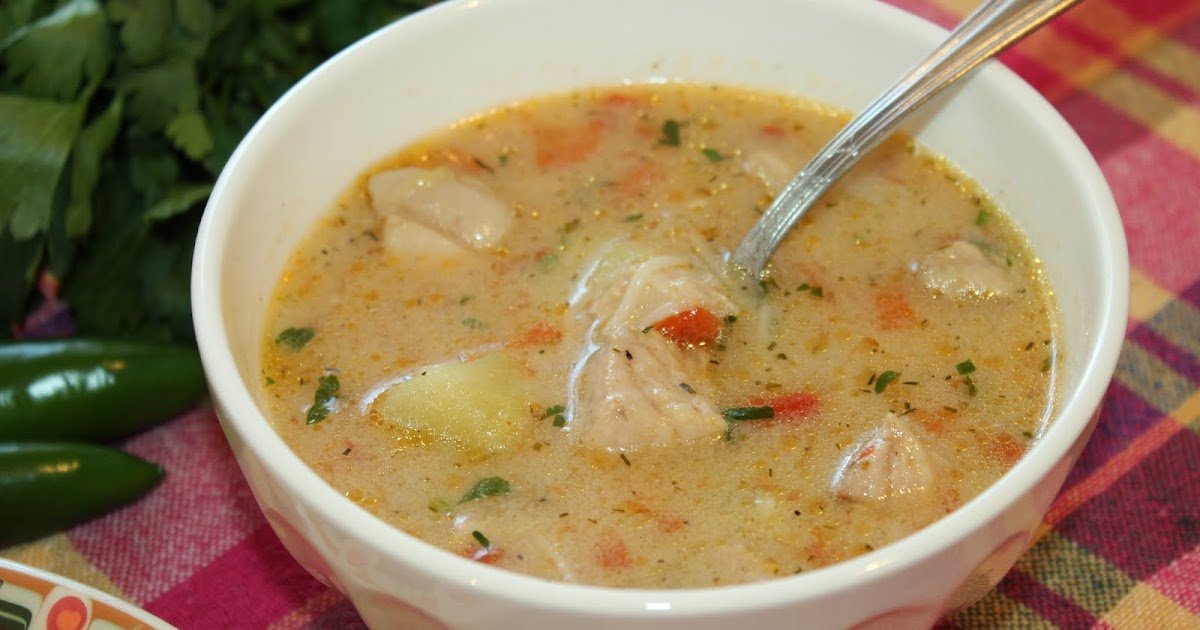 Sopa com carne de porco