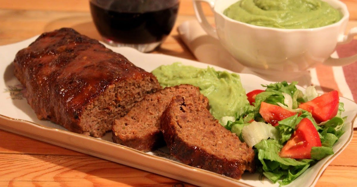 Rolo de carne picada glaceada