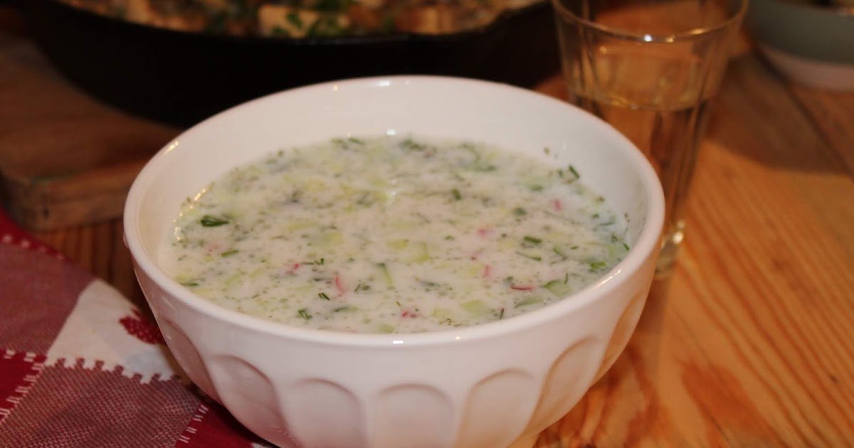 Tarator com rabanete e pepino