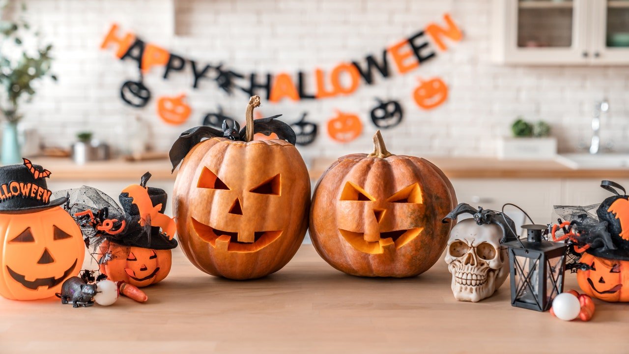 Decorações assustadoras de Halloween para mesa e casa