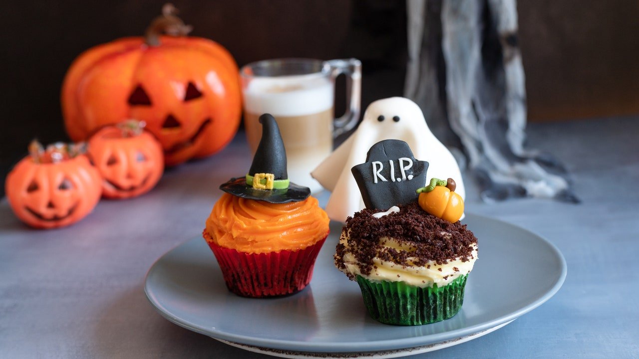 Cupcakes de Halloween, macarons e outras guloseimas monstruosas
