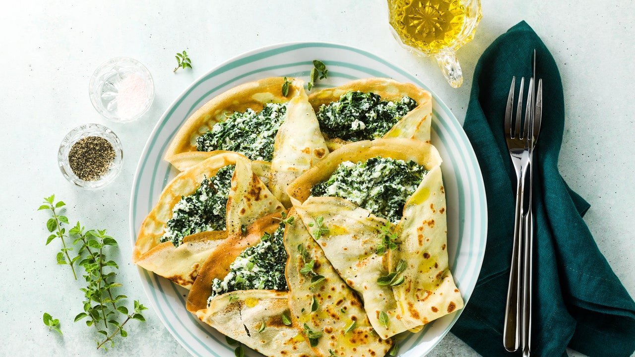 Crepes de ricota e espinafre: a ideia vegetariana que salva