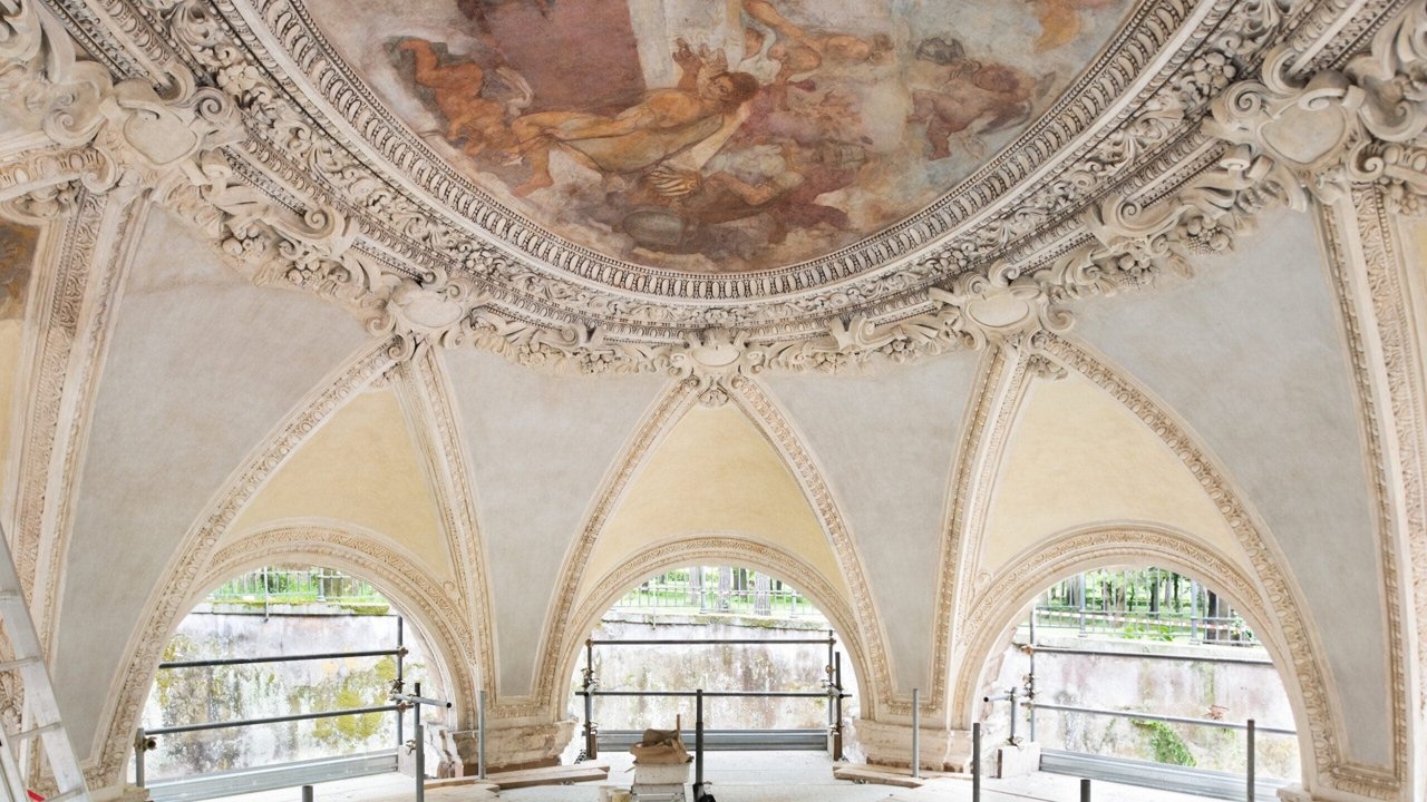 Em Roma, o porão sumptuoso de Villa Borghese reabre com o Sorbetti que serviu no século XVII