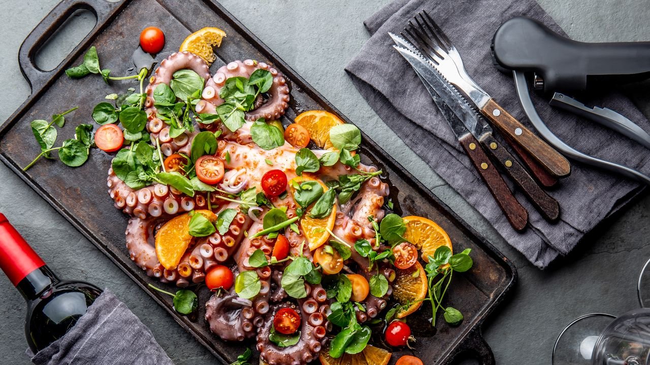 Salada de polvo: 5 idéias fantásticas para um aperitivo de férias