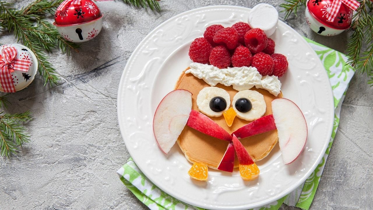 Panqueca de Natal, muitas idéias para café da manhã muito doce