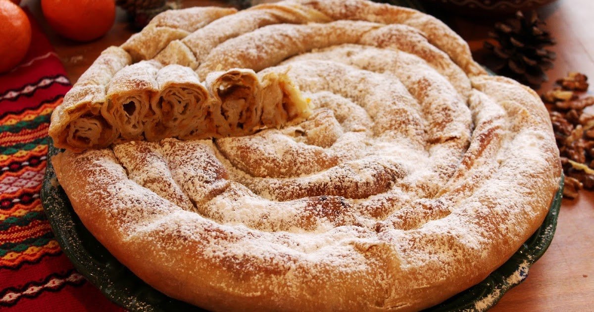 Vita Banitsa com abóbora e casca assustadora