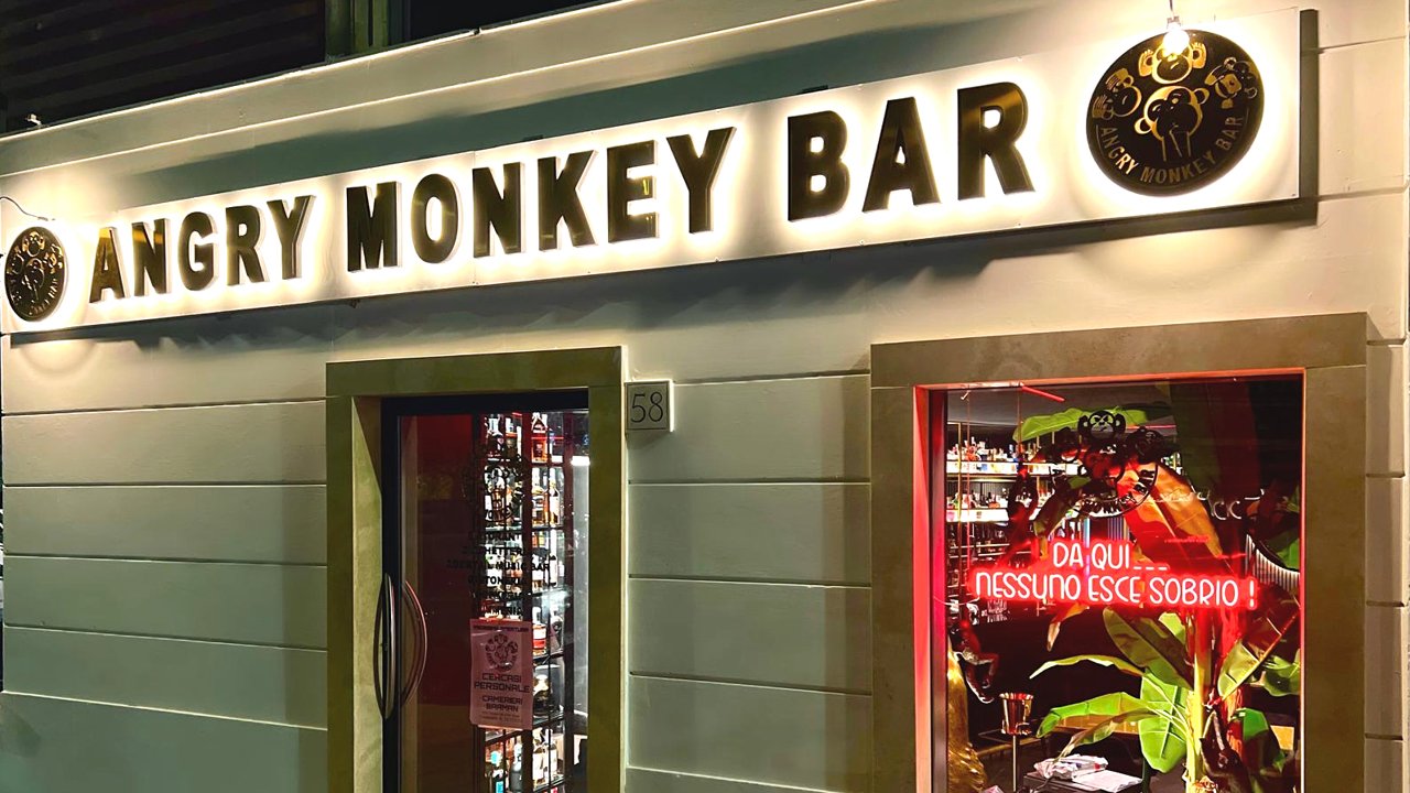 O novo bar de macacos Angry dedicado ao gin tonic em Roma
