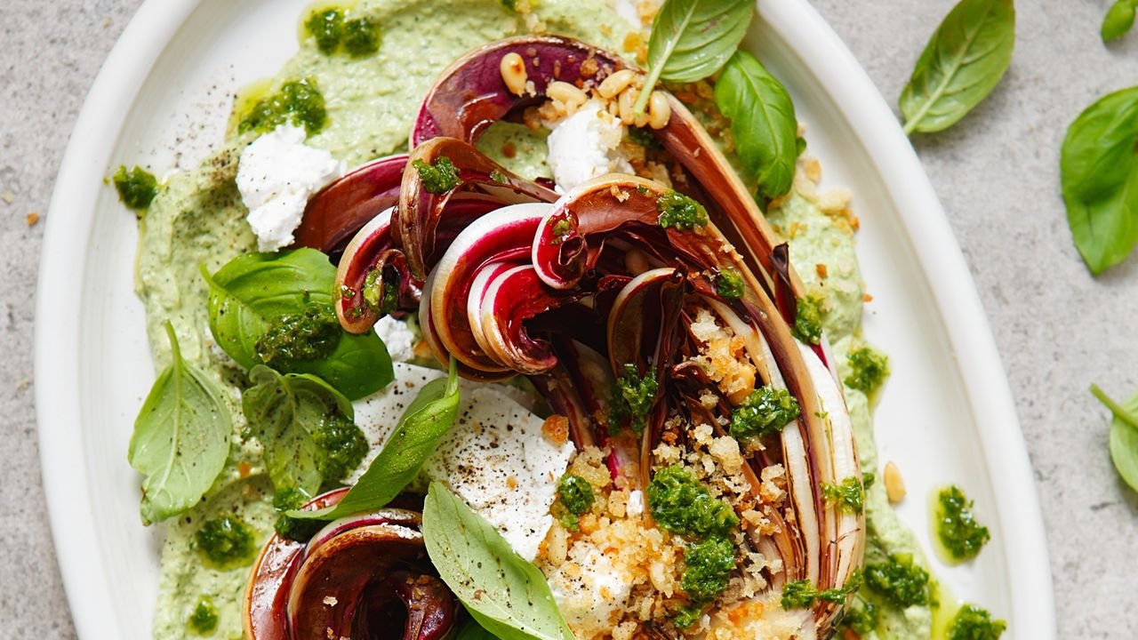 Radicchio tardio no forno: é hora de assar vegetais