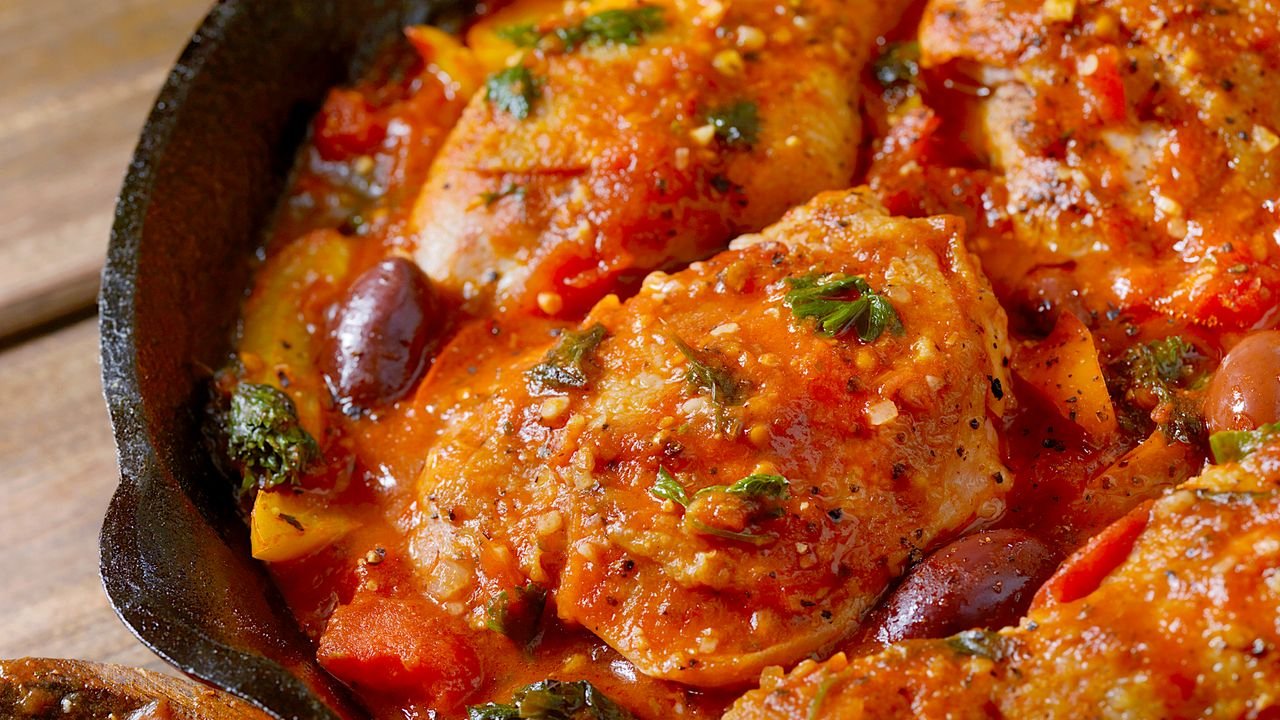 O frango para a cacciatora em 2 versões para tentar