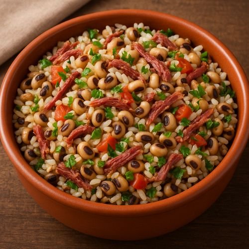 Baião de Dois com Feijão-de-Corda – Sabor Nordestino em 30 Minutinhos!
