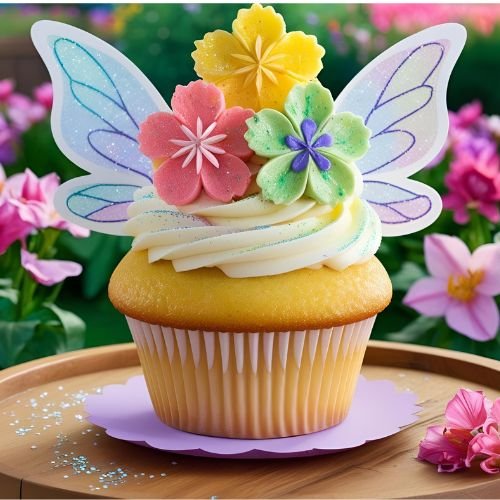 Cupcake das Fadas: Um Encanto comestível com Buttercream e Asinhas mágicas